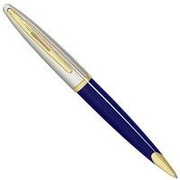 Кулькова ручка Waterman Carene DeLuxe Blue Silver 21 202